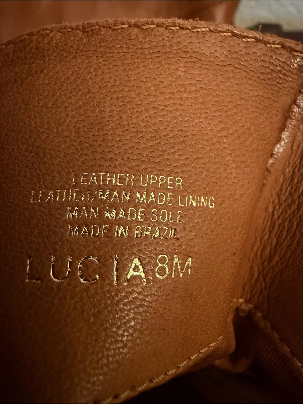 Nurture Lucia Boots Women's Size 8M Pebble English Tan Leather Knee High PullOn
